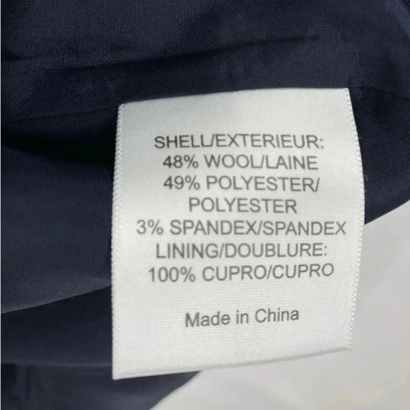 EUC Tory Burch Navy Wool Blend Sleeveless Crew Neck Evelina Sheath Dress. Size 8 - Picture 4 of 4